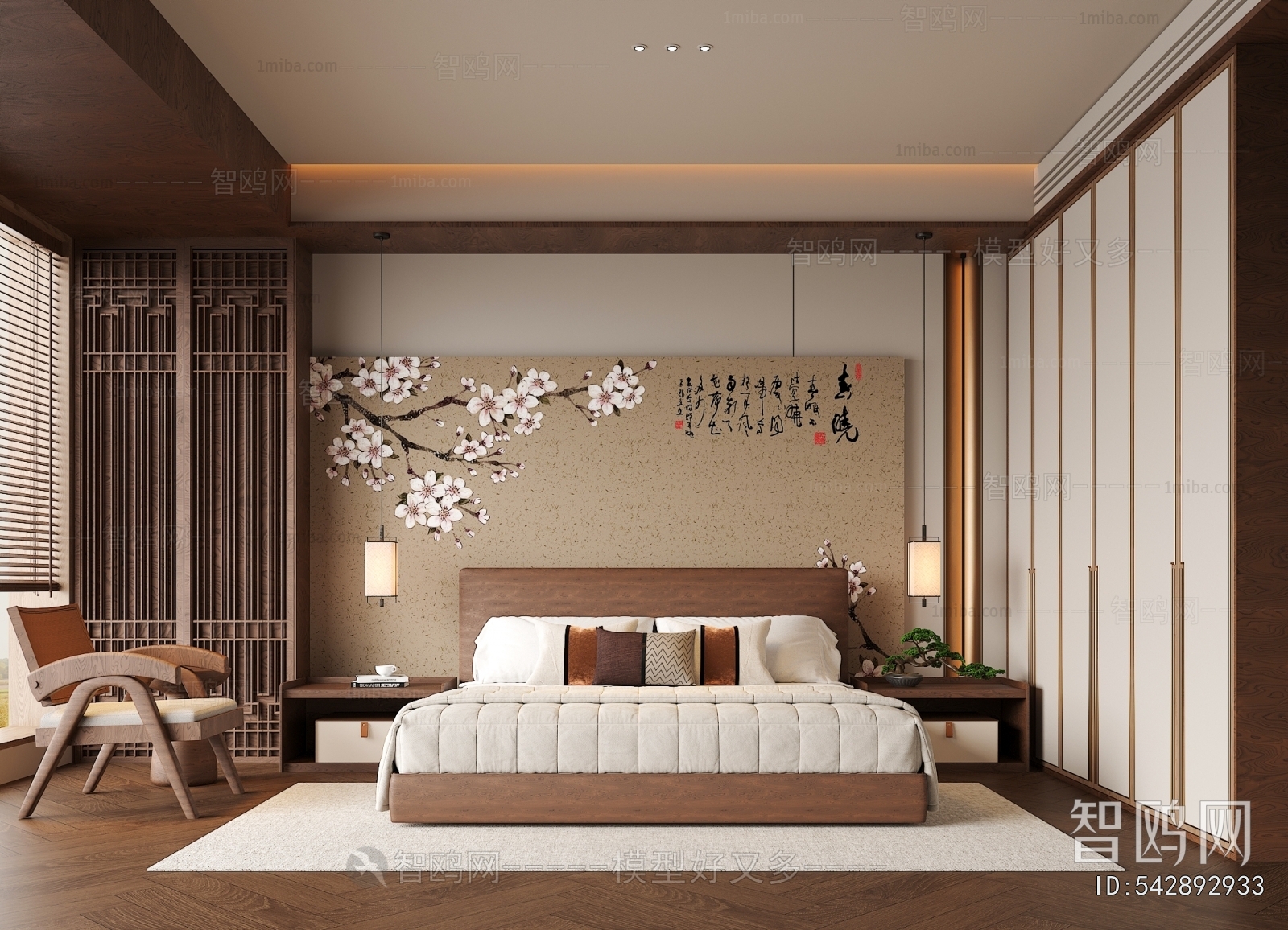 New Chinese Style Bedroom