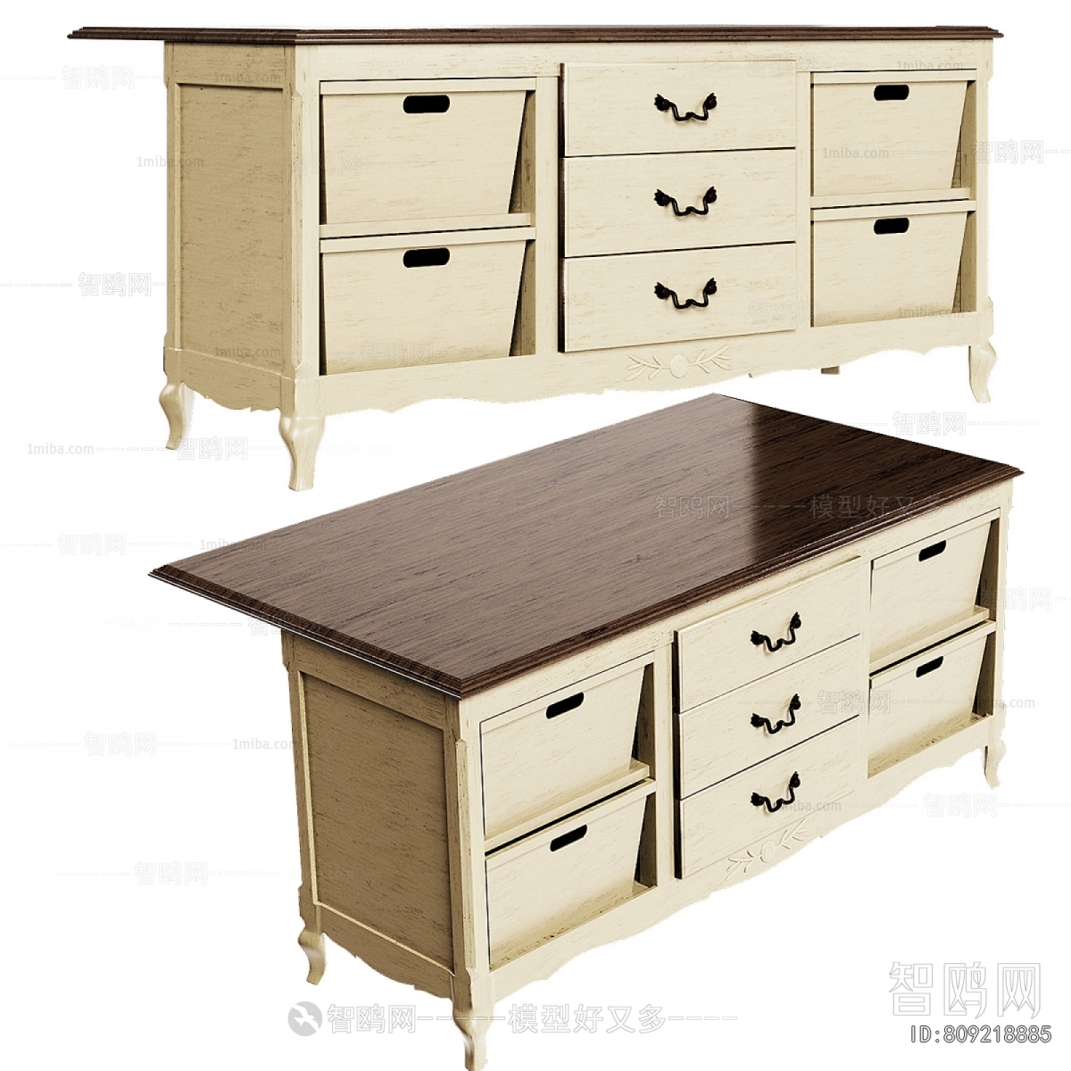 European Style Side Cabinet