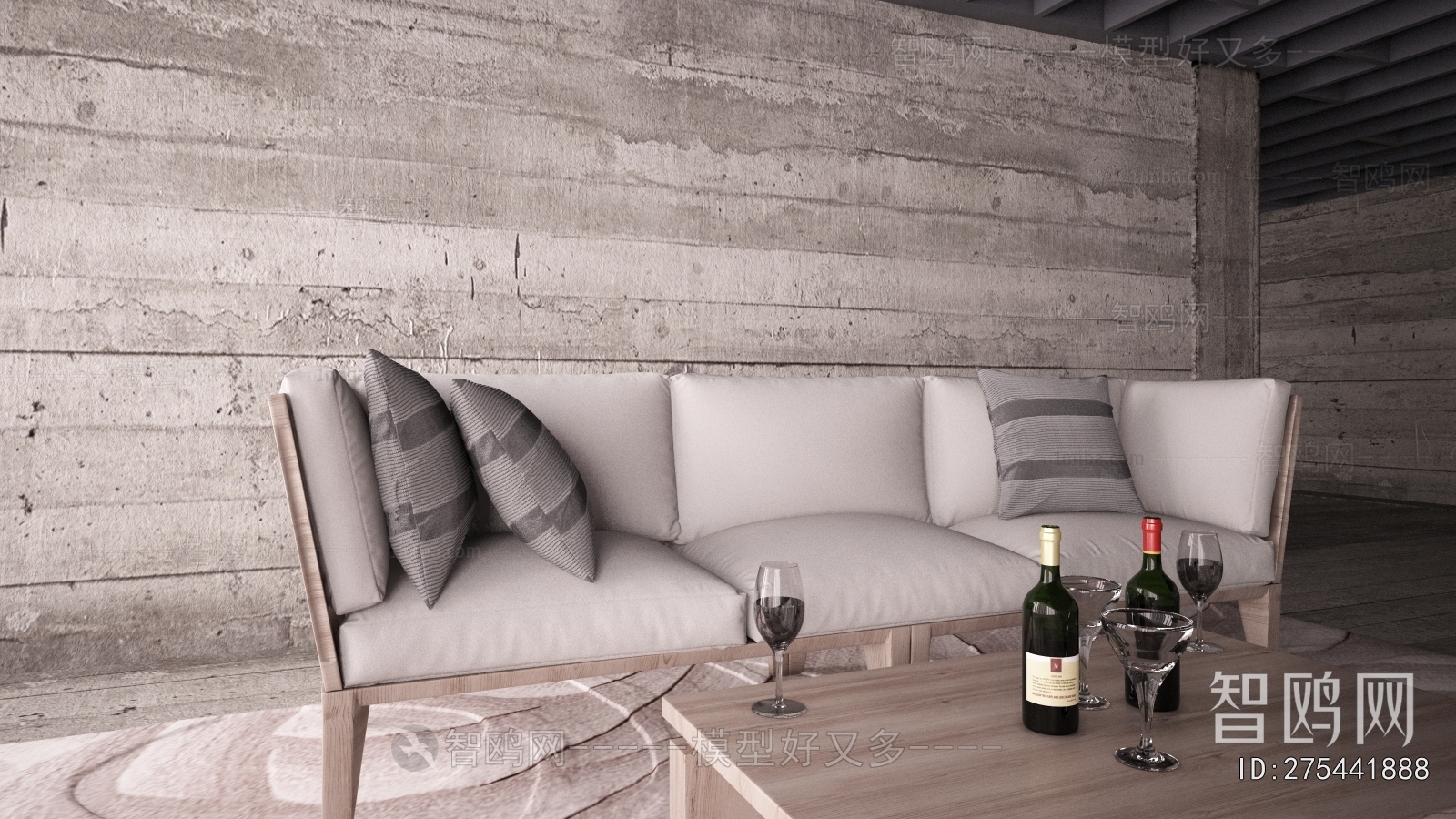 Modern Three-seat Sofa