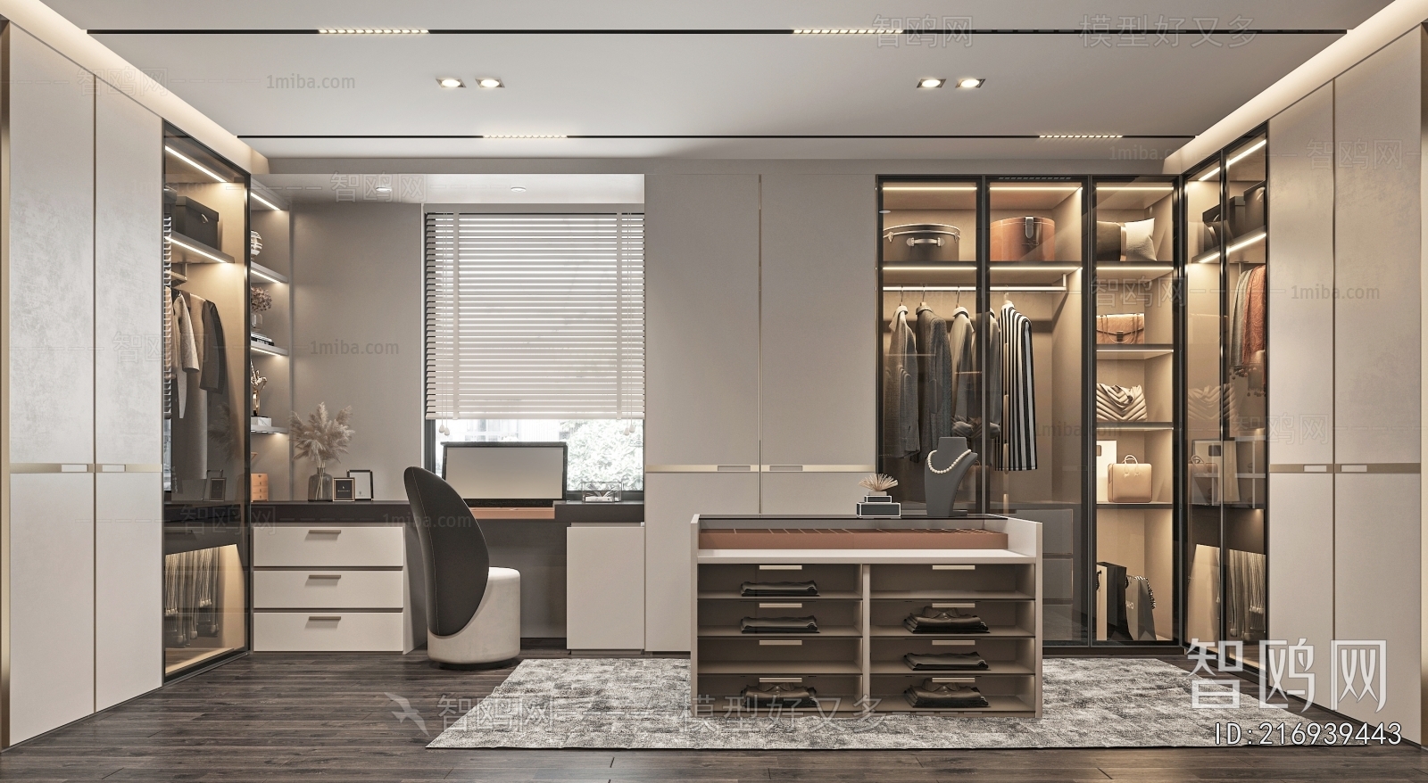 Modern Clothes Storage Area