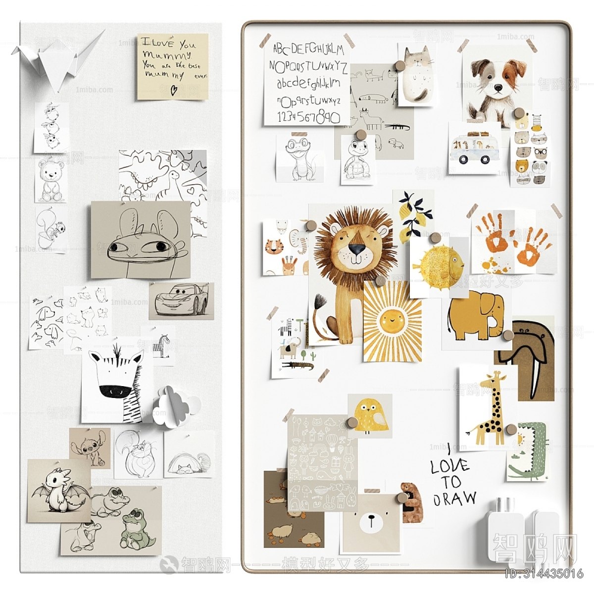 Modern Blackboard/whiteboard