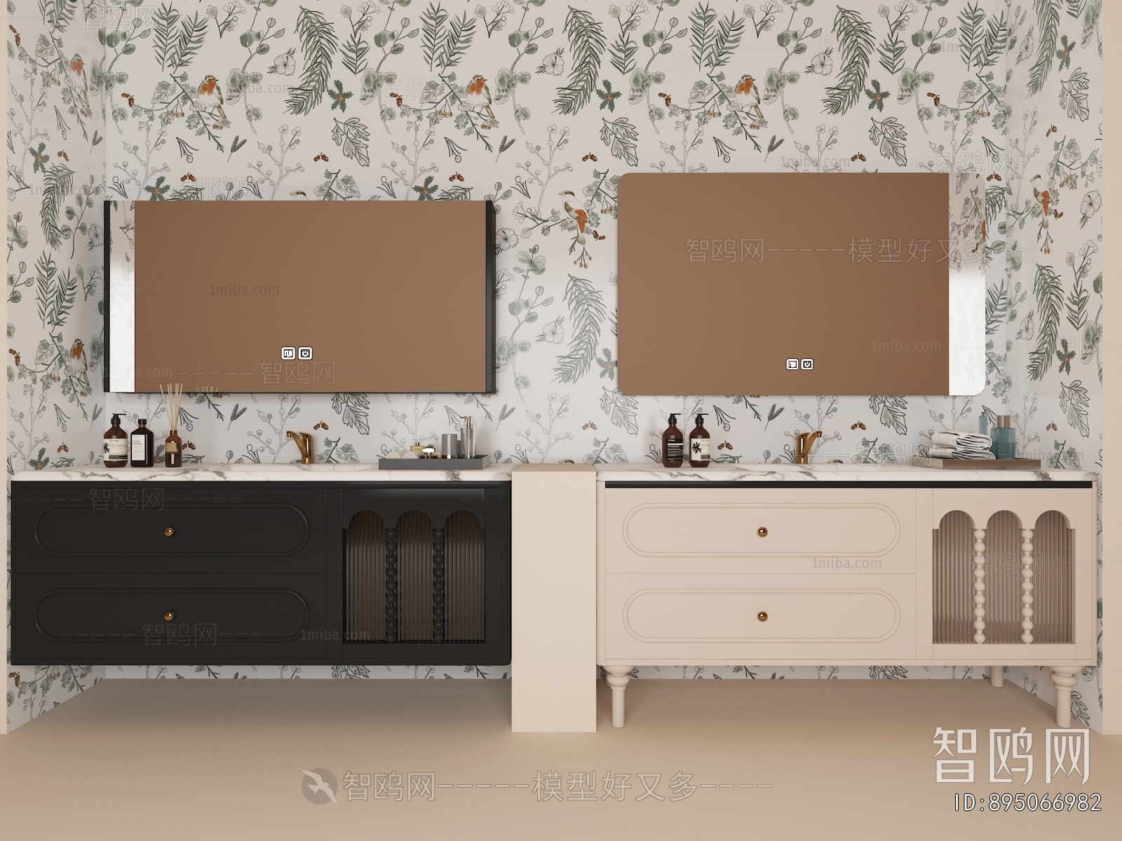 French Style Bathroom Cabinet