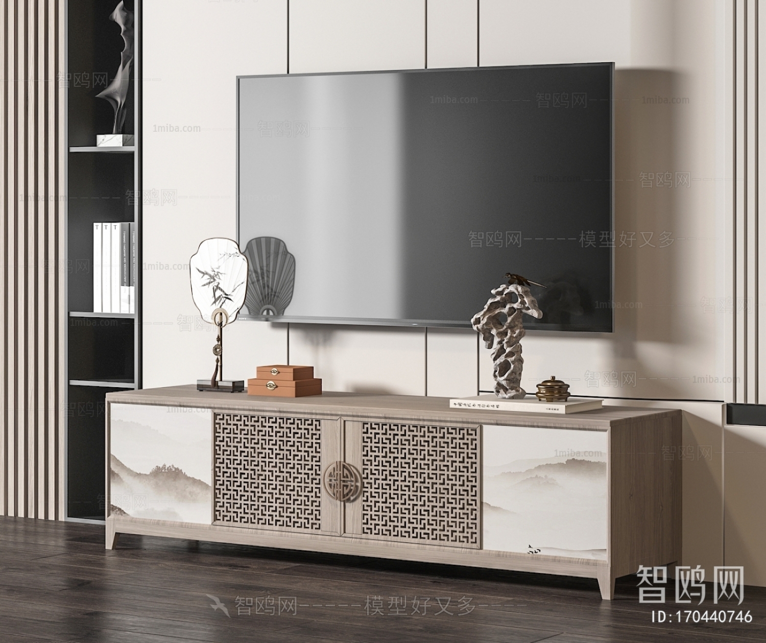 New Chinese Style TV Cabinet