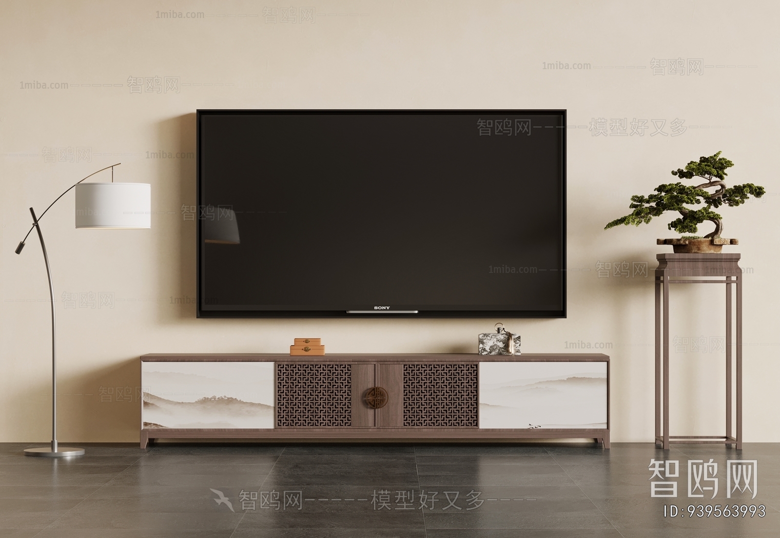New Chinese Style TV Cabinet