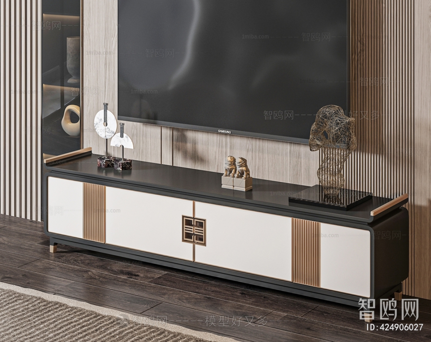 New Chinese Style TV Cabinet