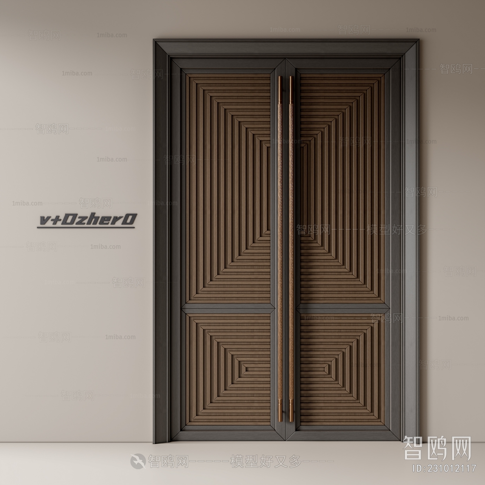 New Chinese Style Double Door