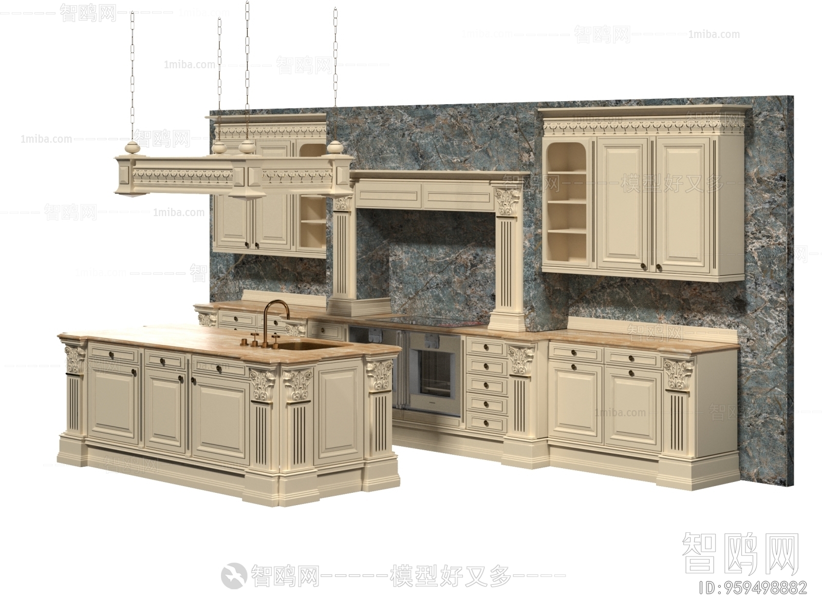 European Style Kitchen Cabinet