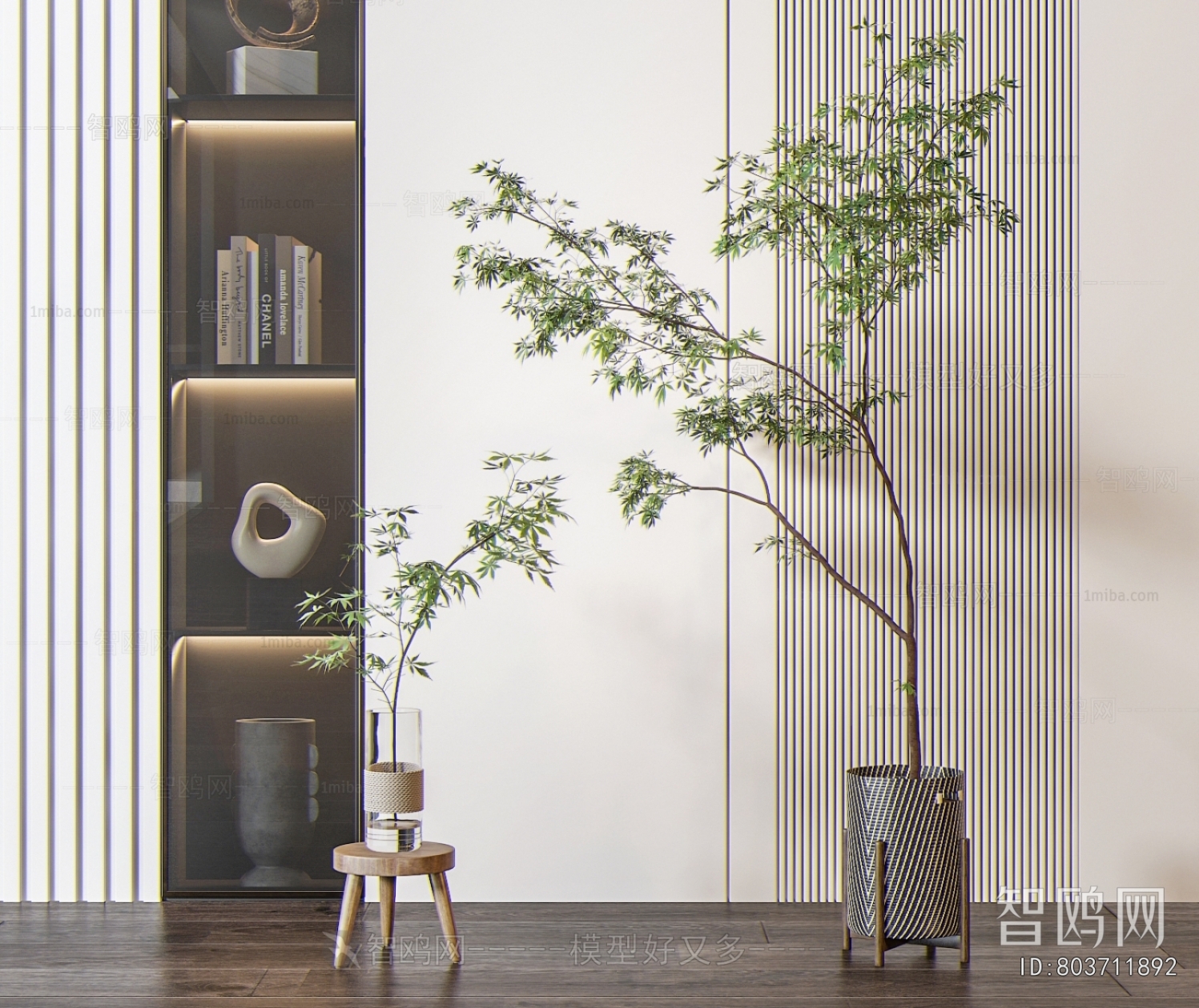 Modern Ground Green Plant Potted Plants