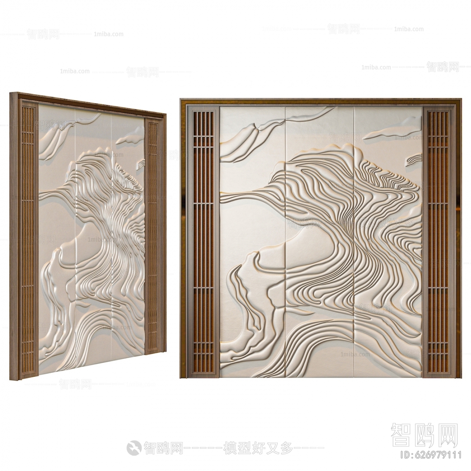 New Chinese Style TV Wall