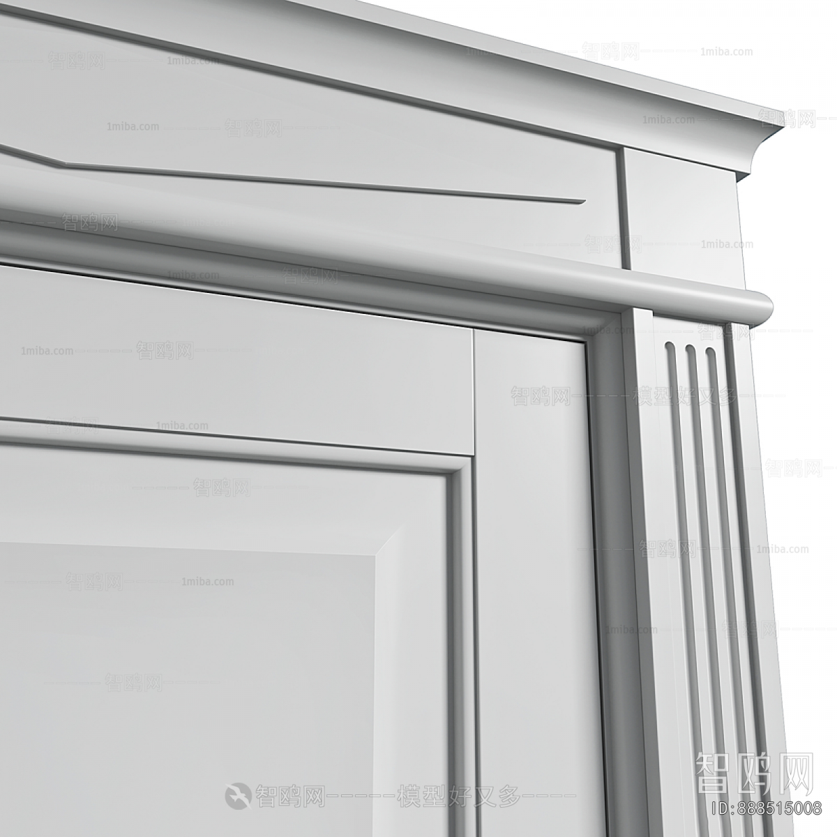 Simple European Style Single Door