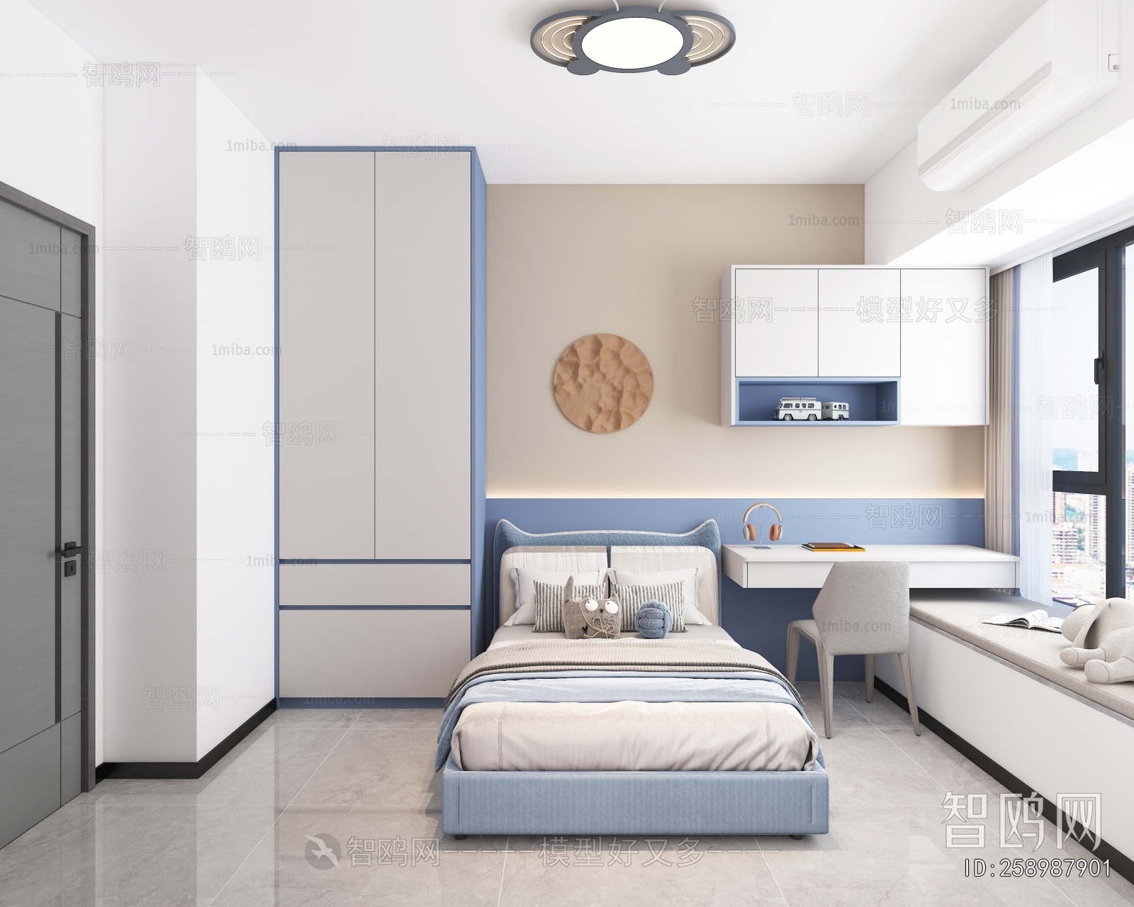 Modern Boy's Room And Son's Room