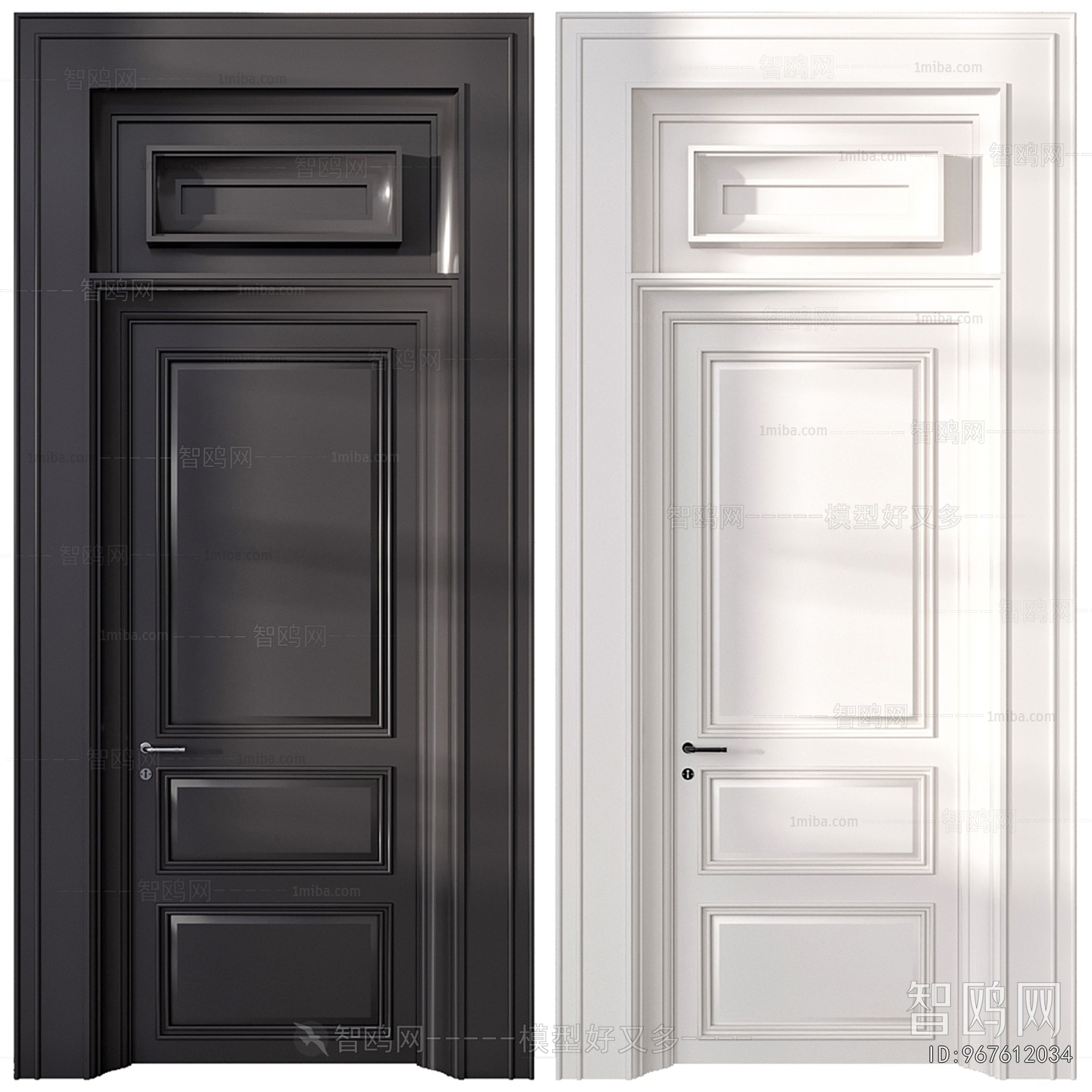 Simple European Style Single Door