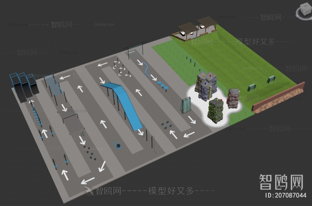 Modern Park Landscape