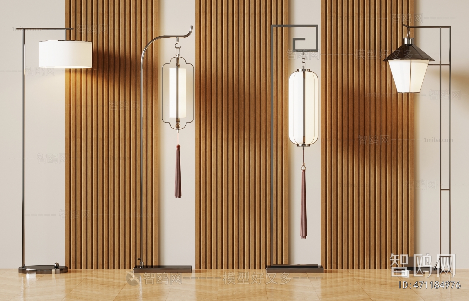 New Chinese Style Floor Lamp