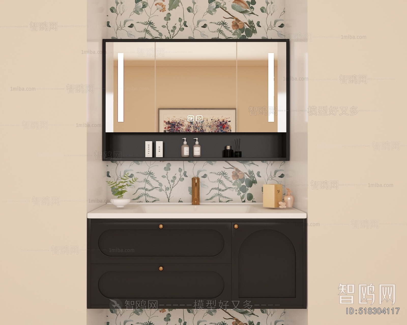 French Style Bathroom Cabinet