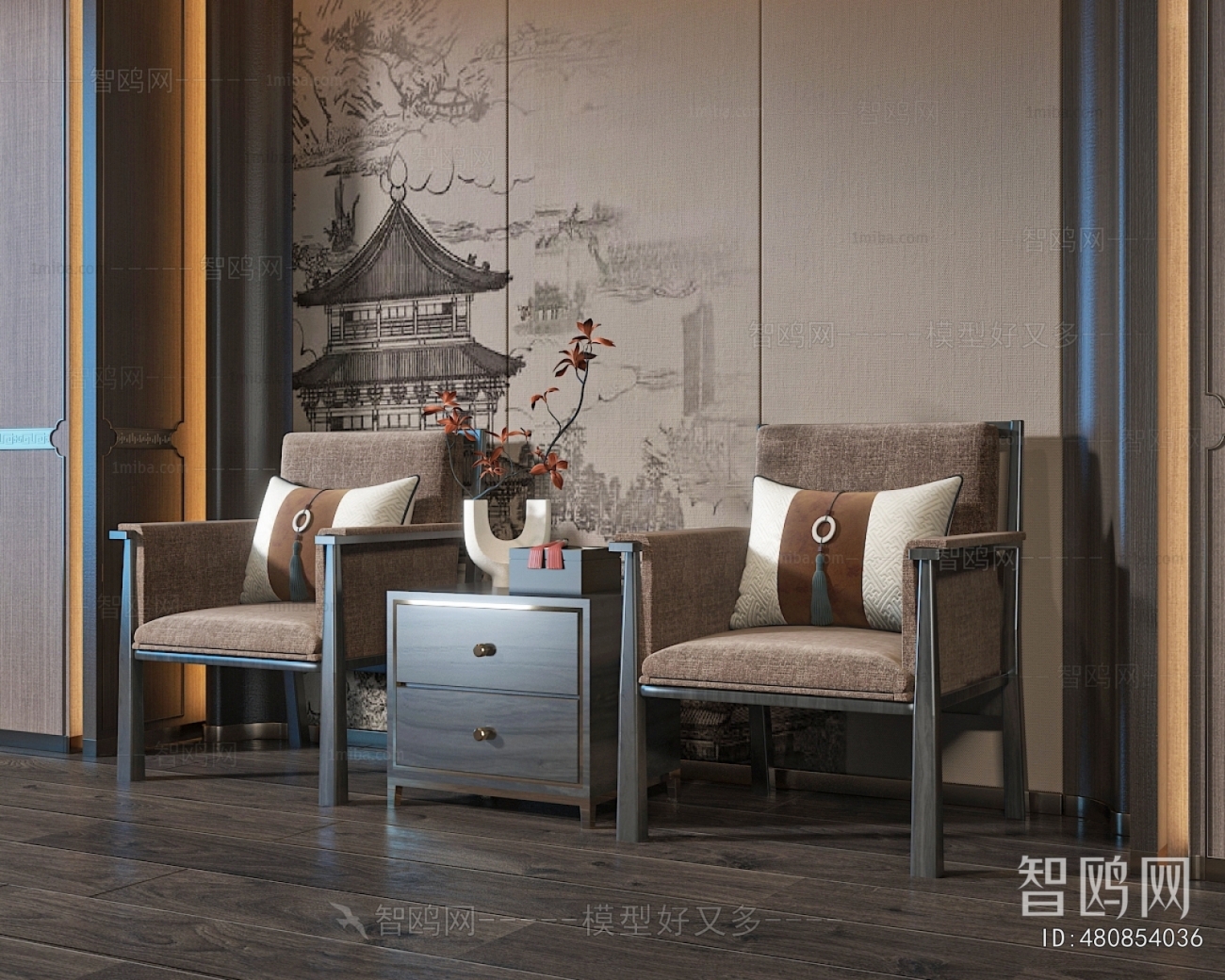 New Chinese Style Lounge Chair