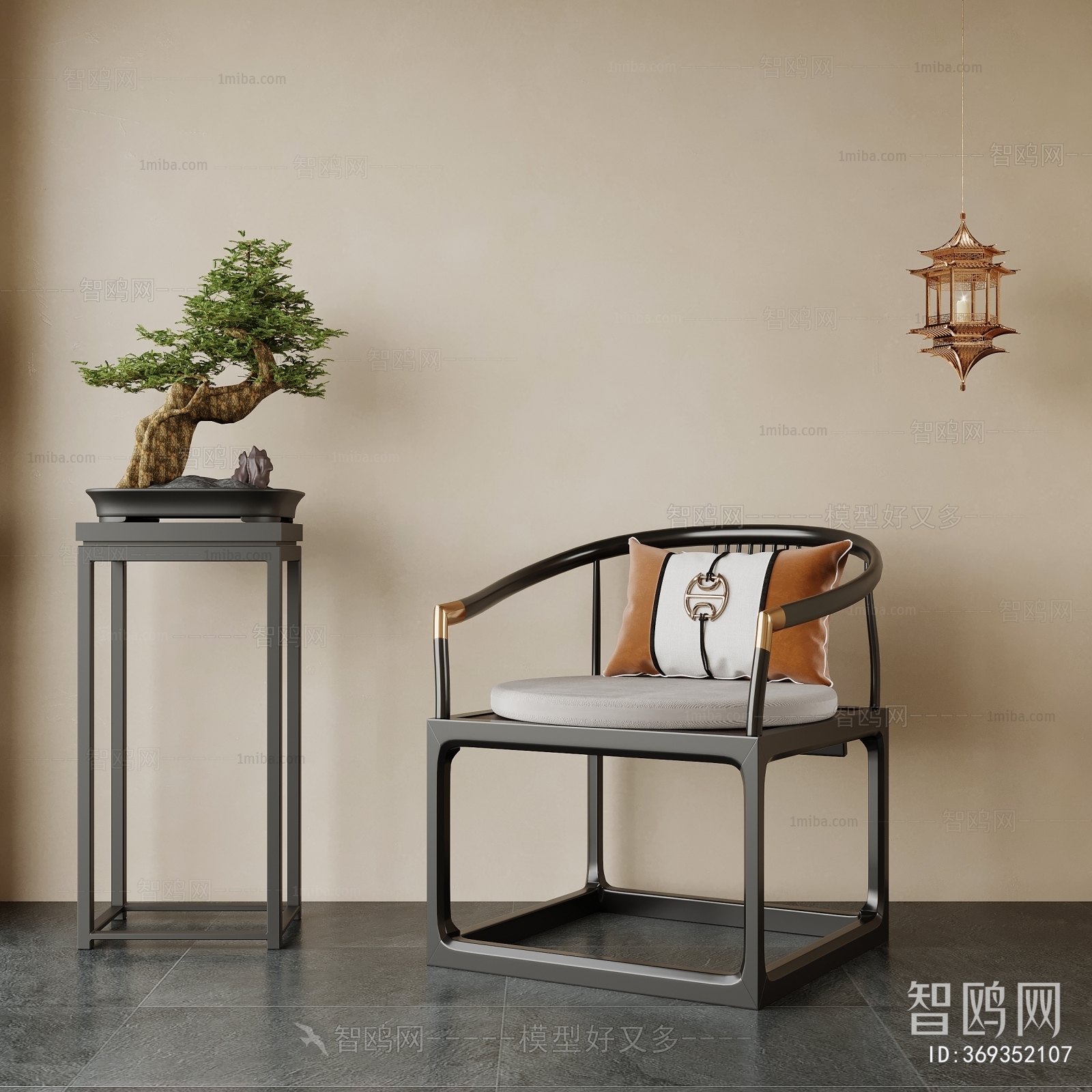 New Chinese Style Lounge Chair