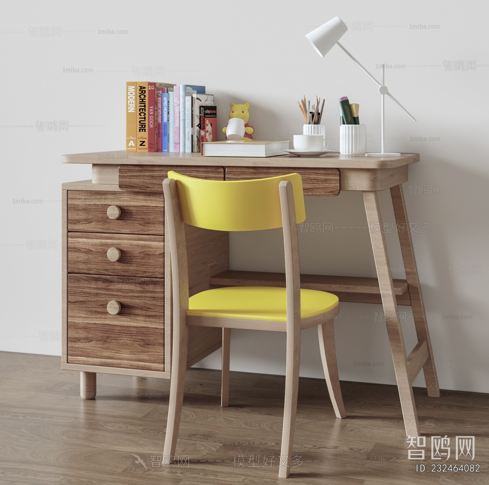 Nordic Style Computer Desk And Chair