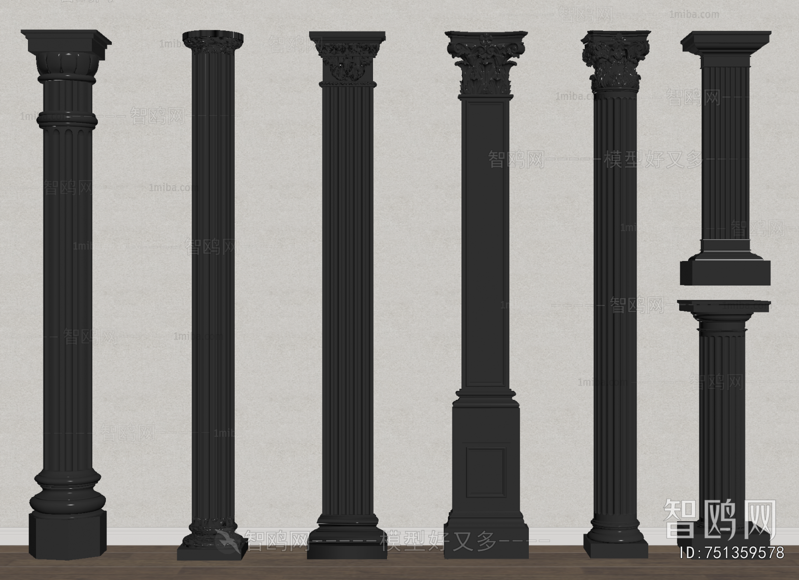 European Style Roman Pillar