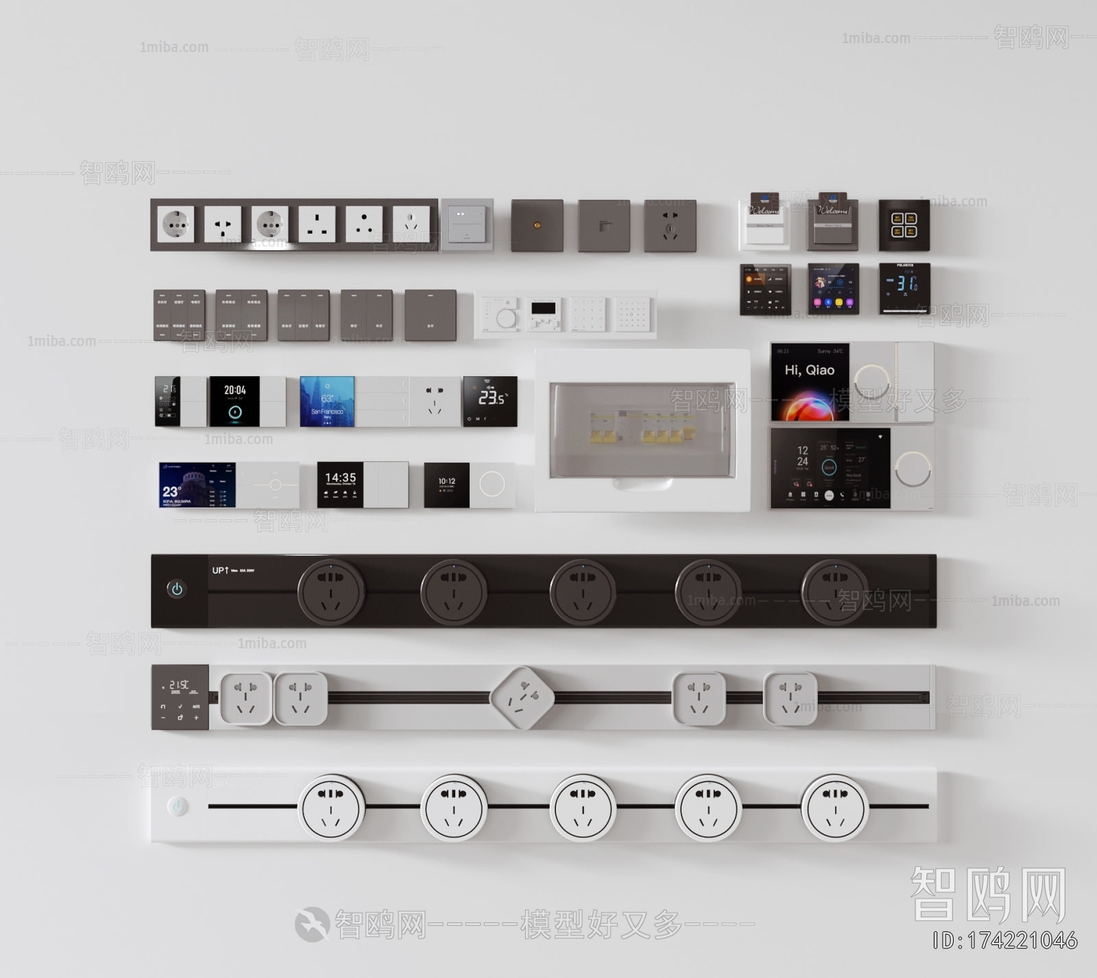 Modern Switch Socket Panel