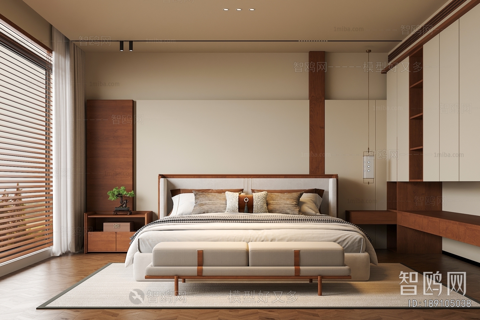 New Chinese Style Bedroom