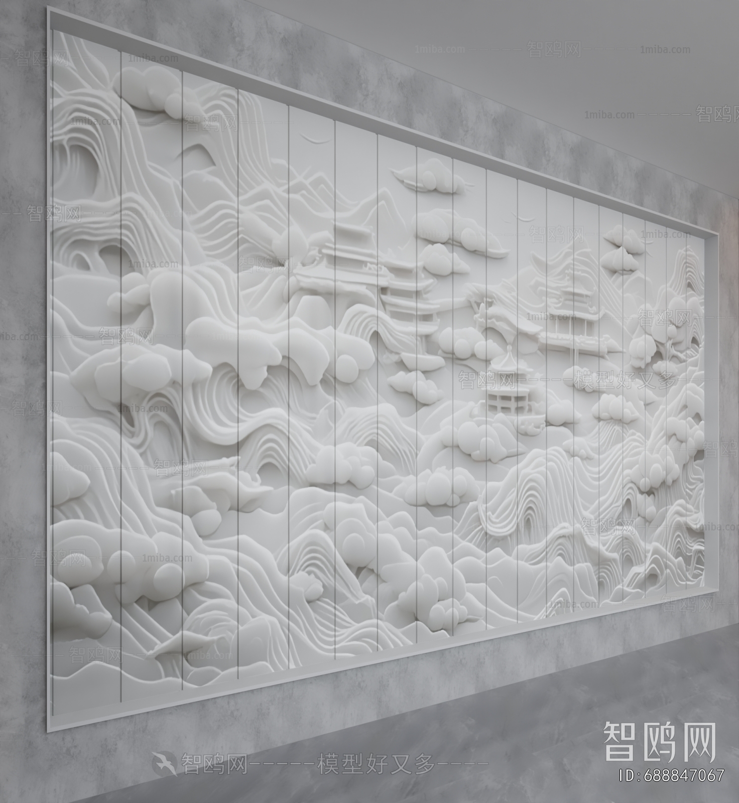 New Chinese Style TV Wall