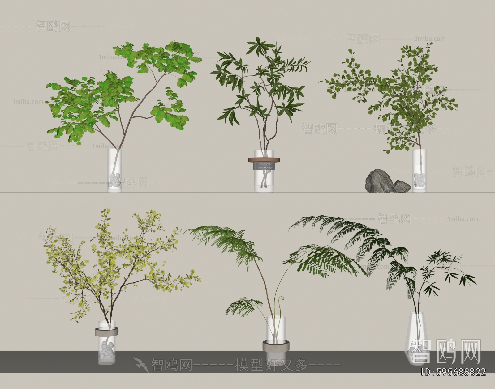 Modern Aquatic Green Plant