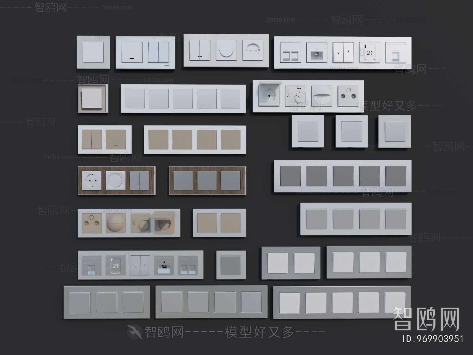 Modern Switch Socket Panel