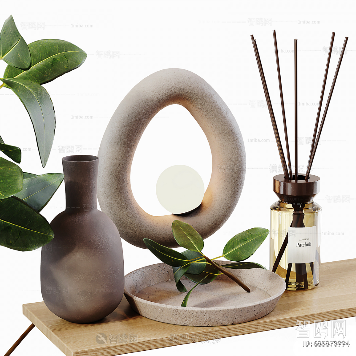 Modern Aquatic Green Plant