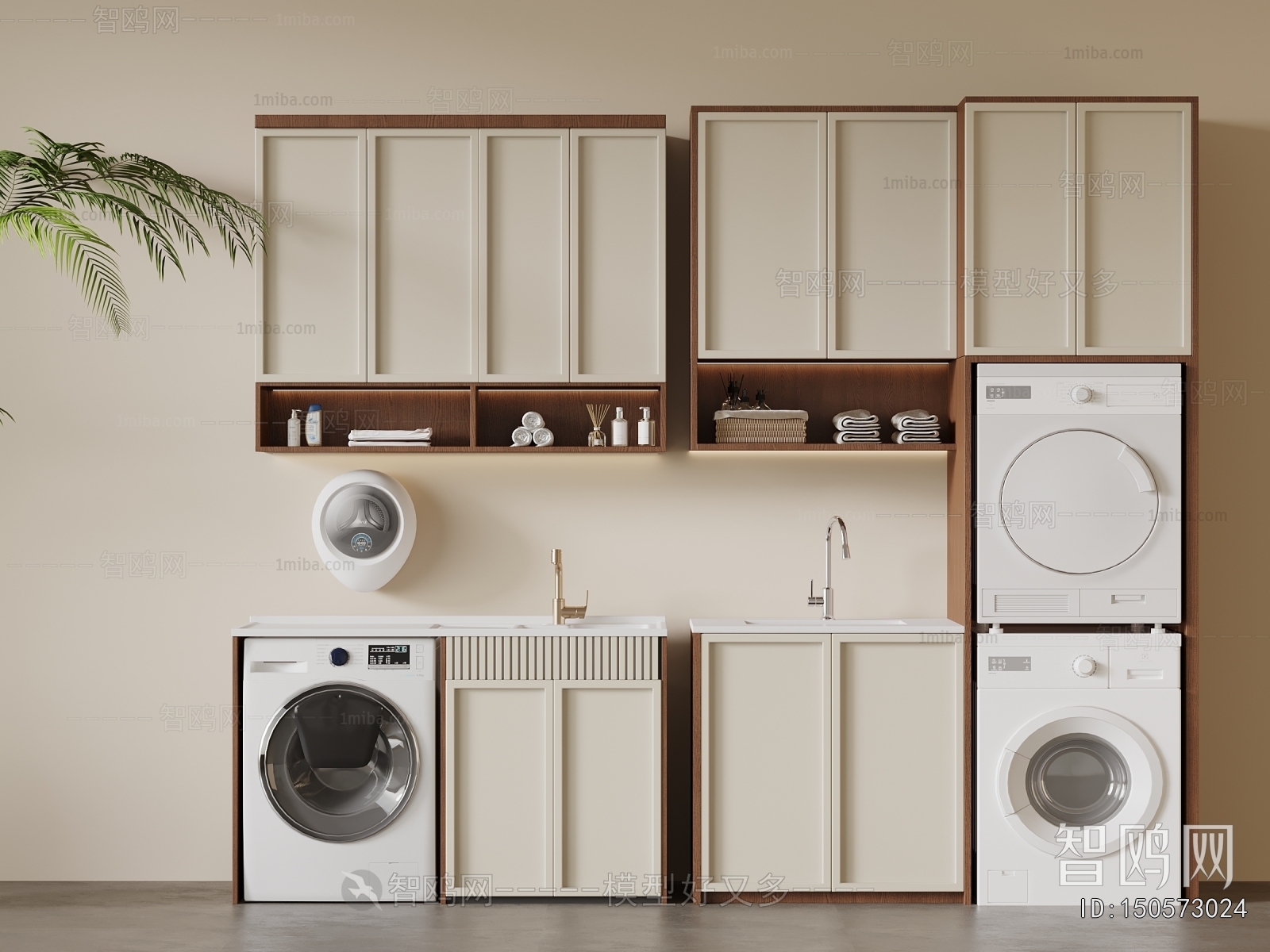 French Style Laundry Cabinet