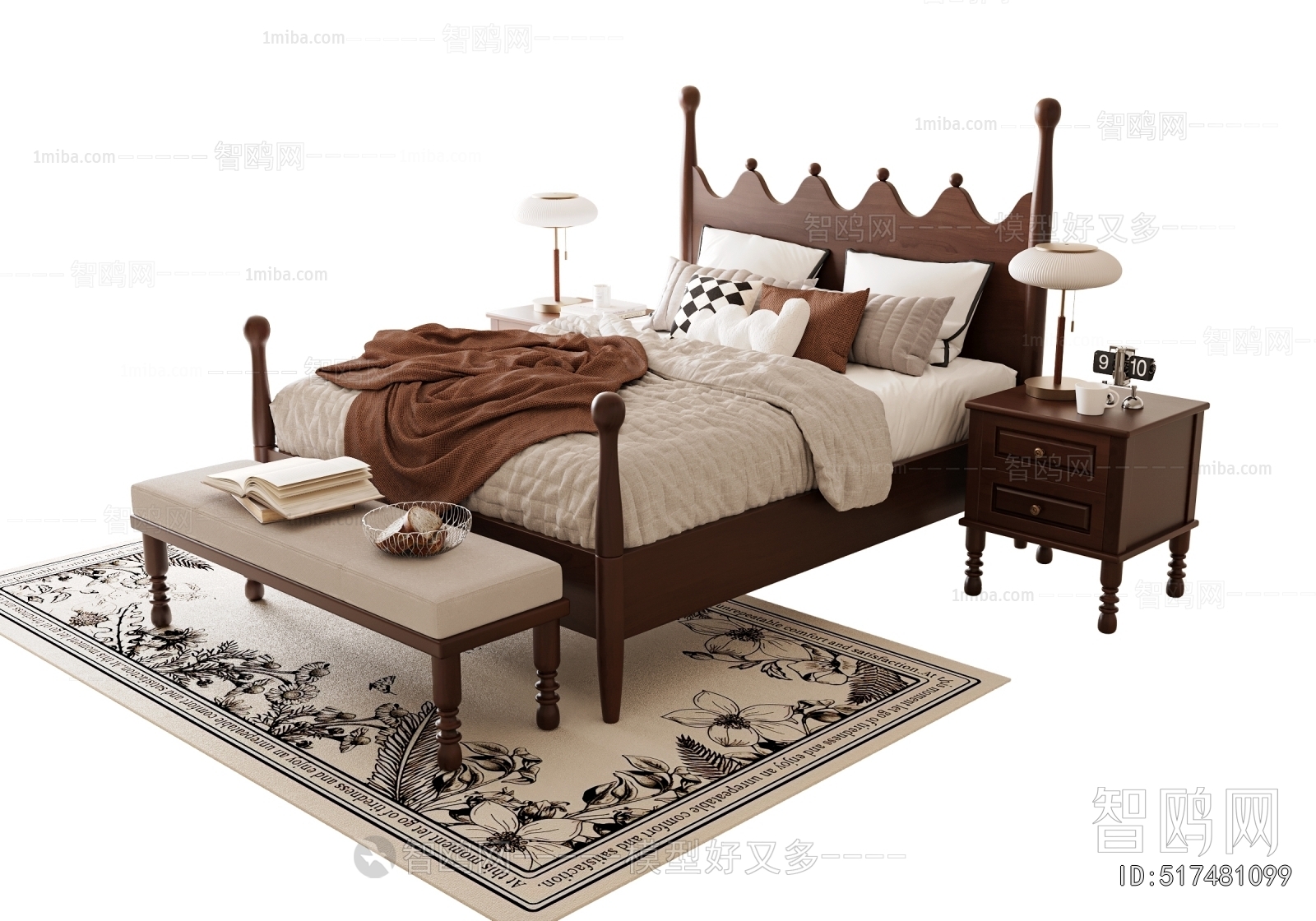 French Style Double Bed
