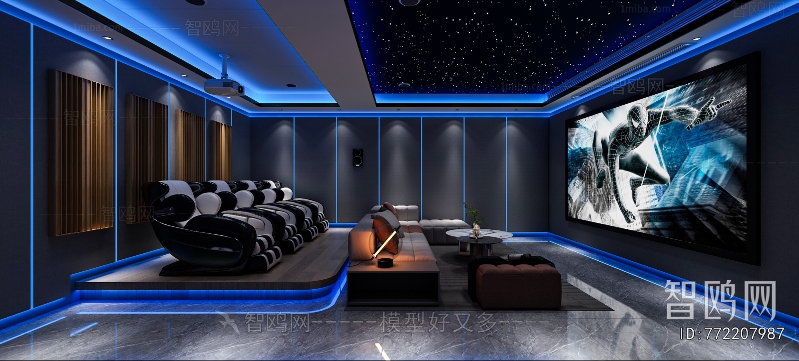 Modern Audiovisual Room