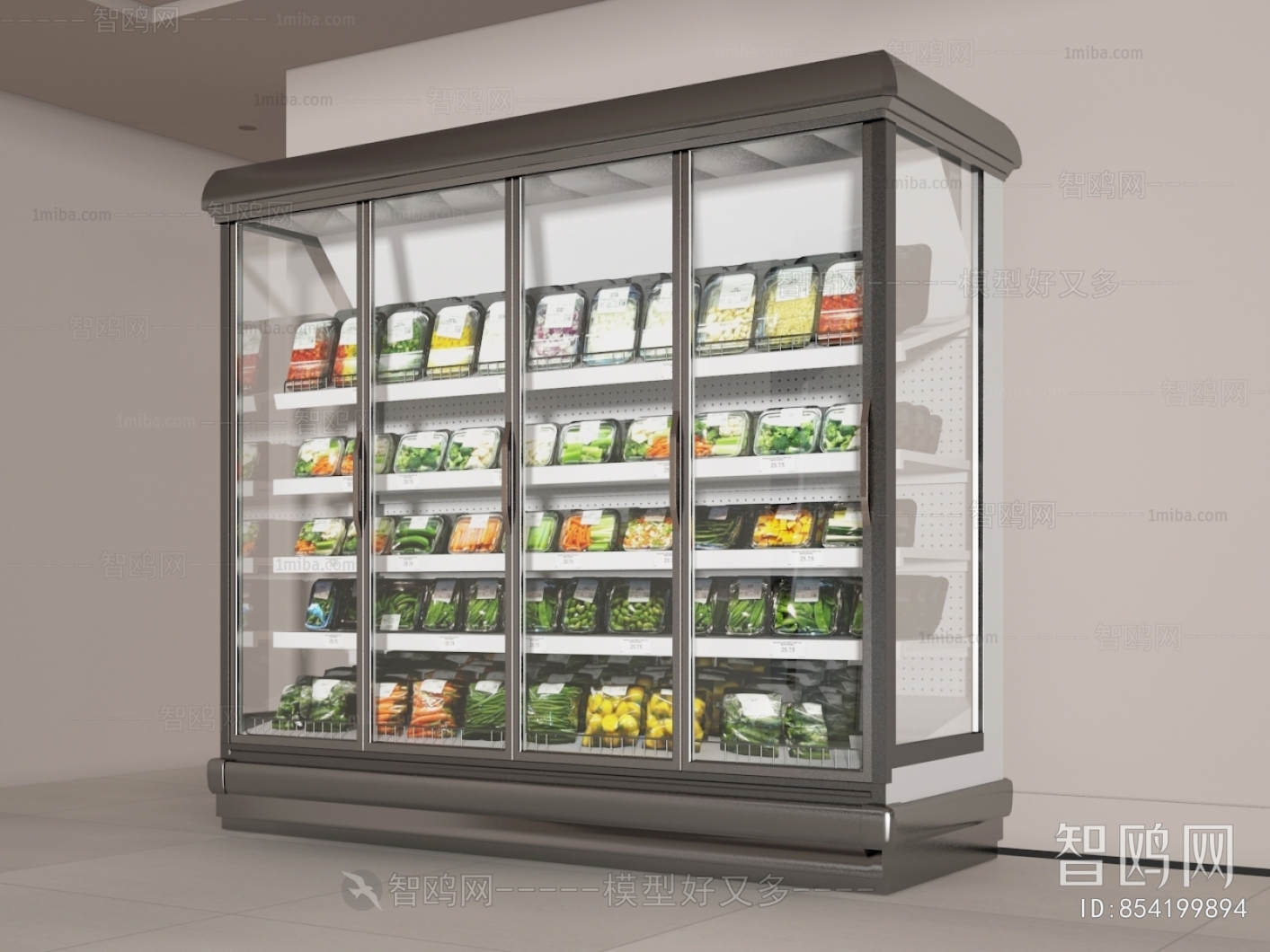 Modern Supermarket Shelf