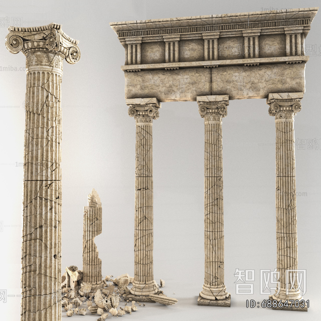 European Style Roman Pillar