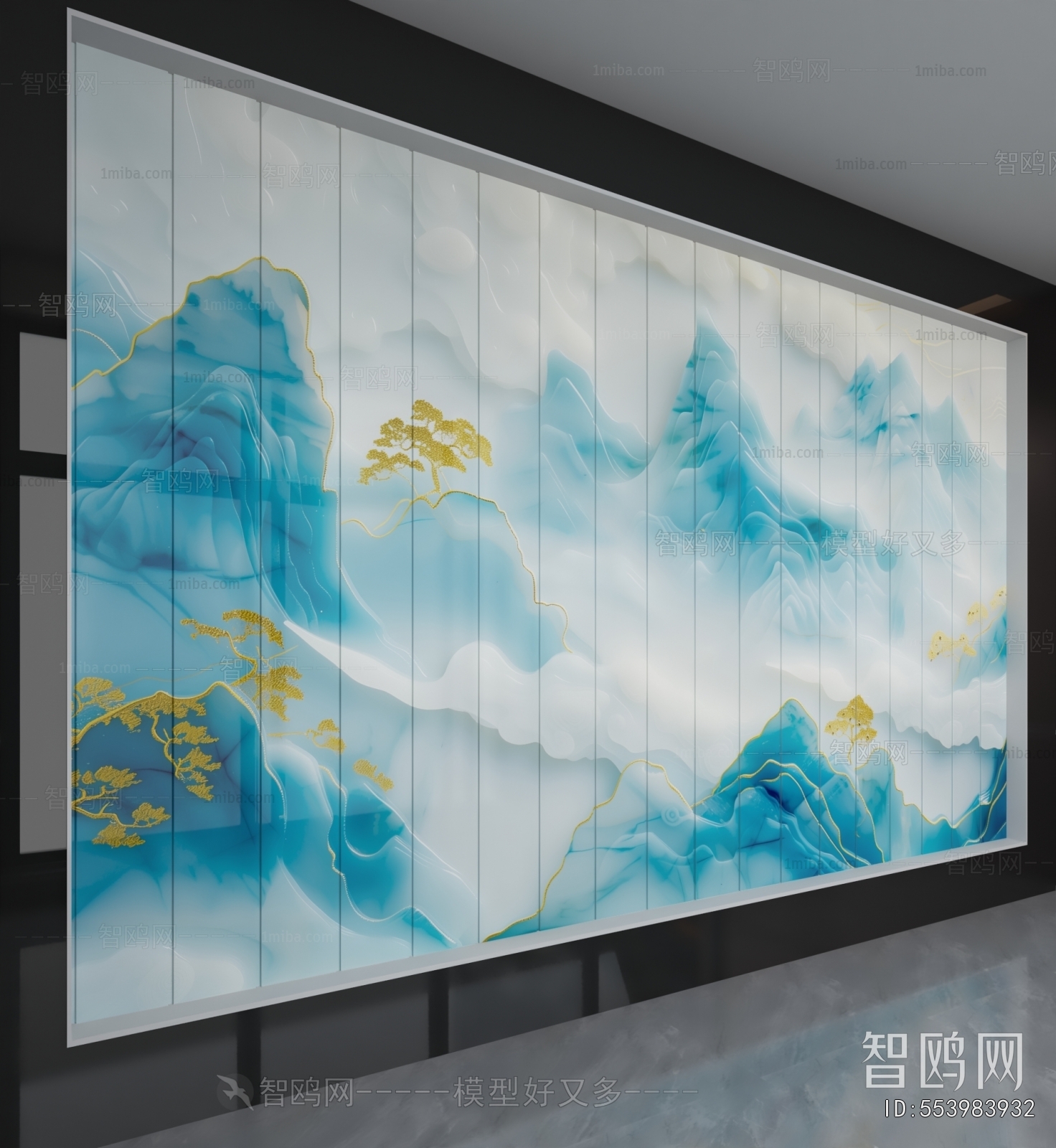 New Chinese Style TV Wall