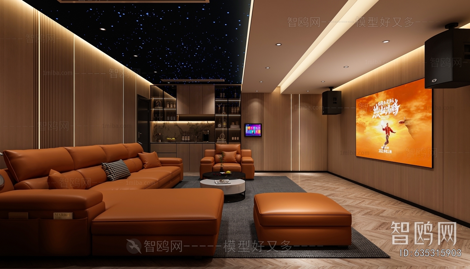 Modern Audiovisual Room