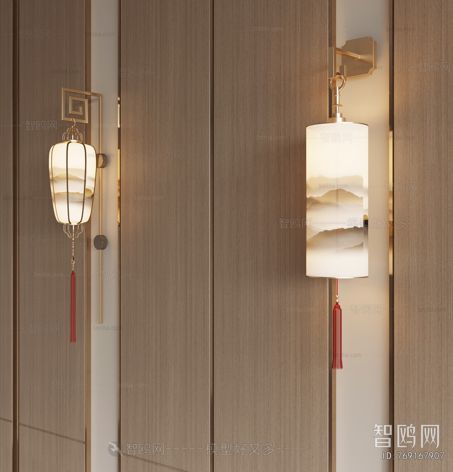 New Chinese Style Wall Lamp