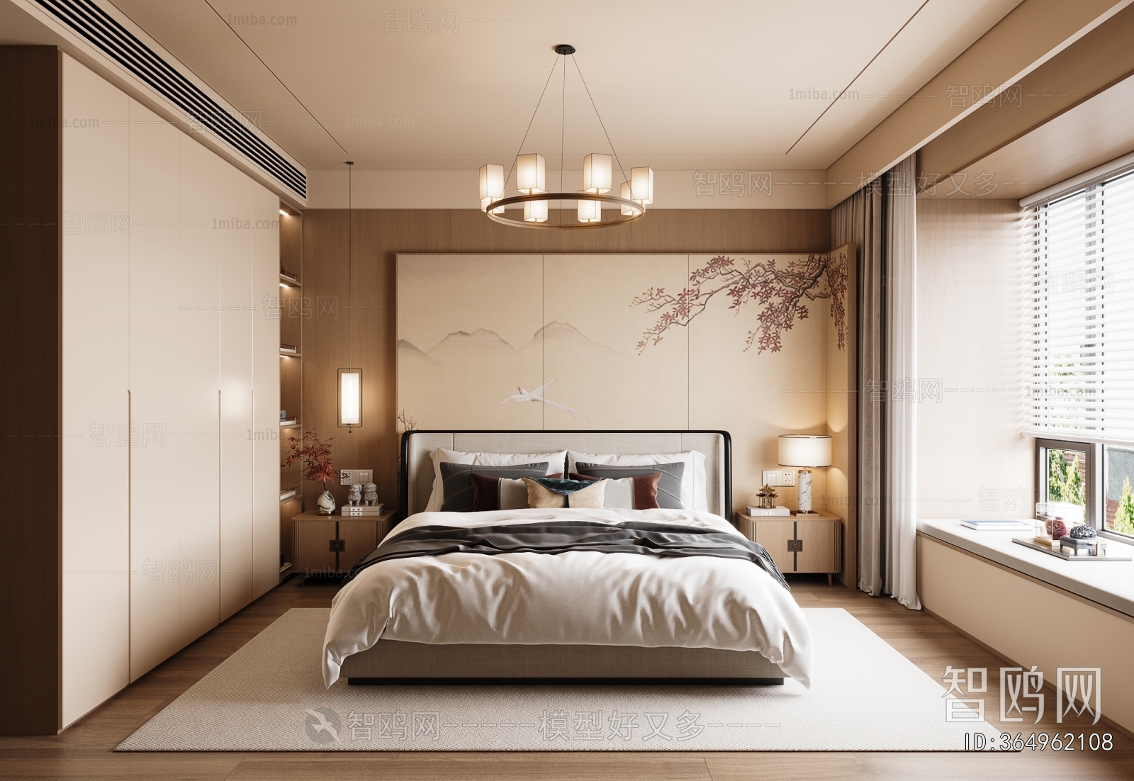 New Chinese Style Bedroom