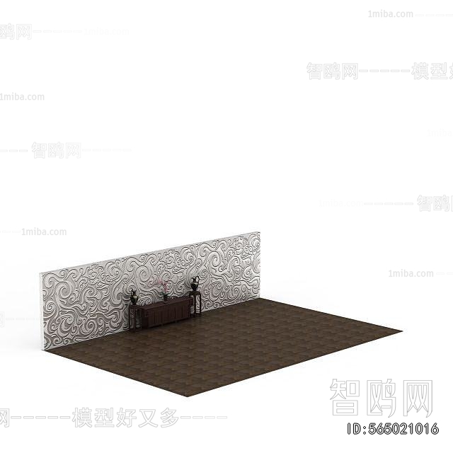 New Chinese Style Entrance Cabinet