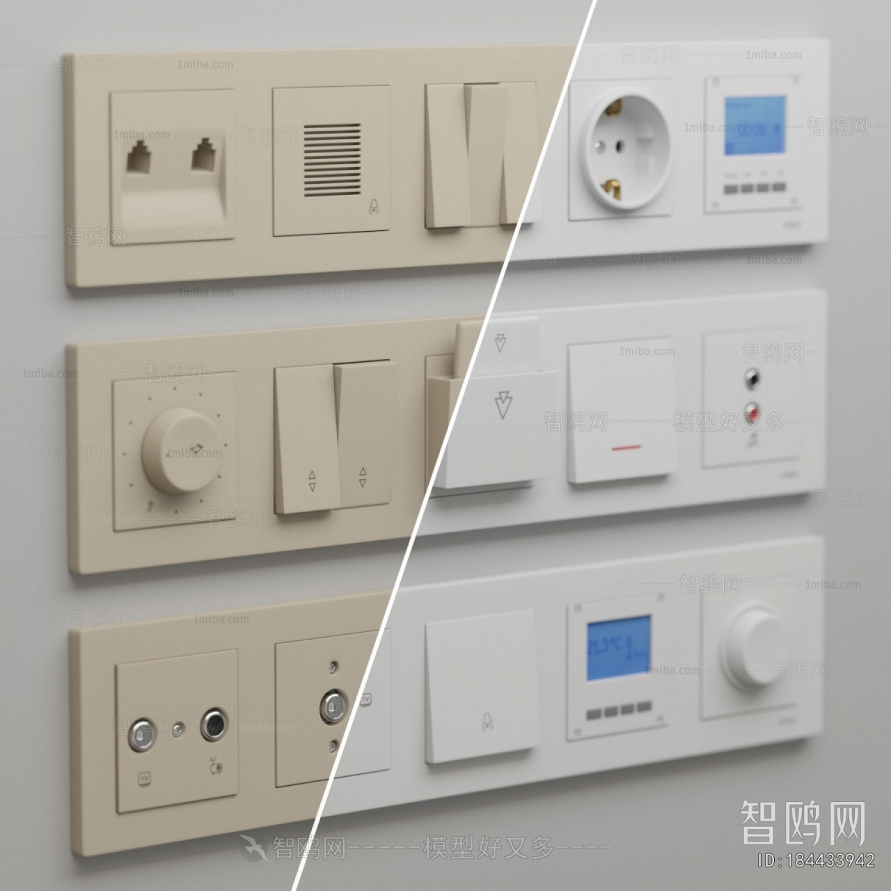 Modern Switch Socket Panel
