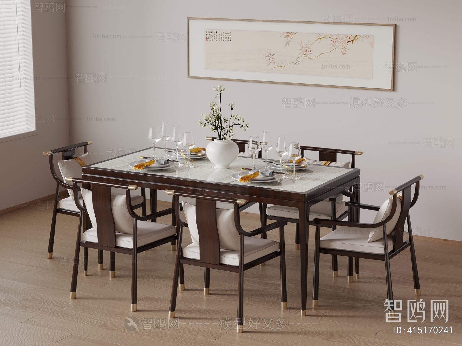 New Chinese Style Dining Table And Chairs