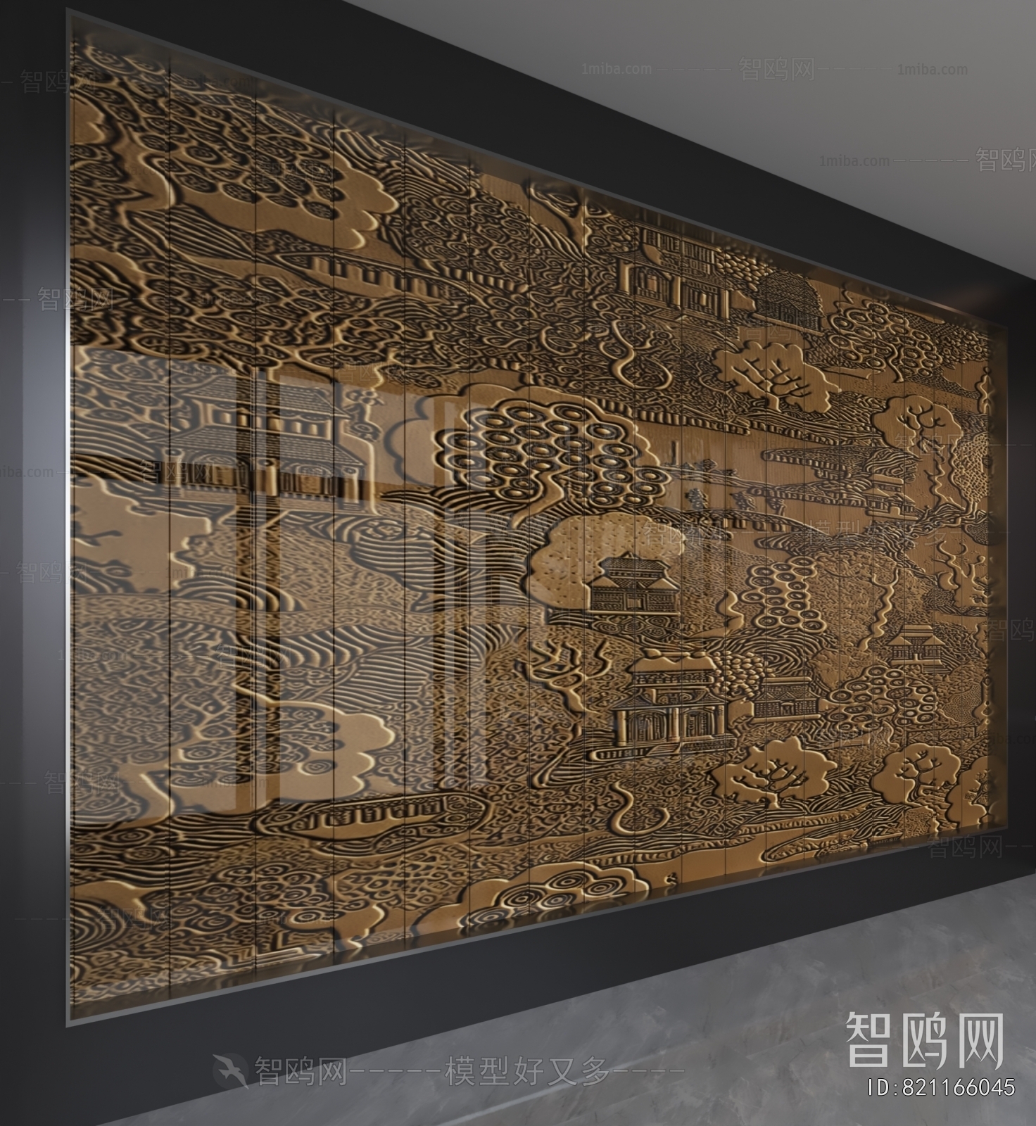 New Chinese Style TV Wall