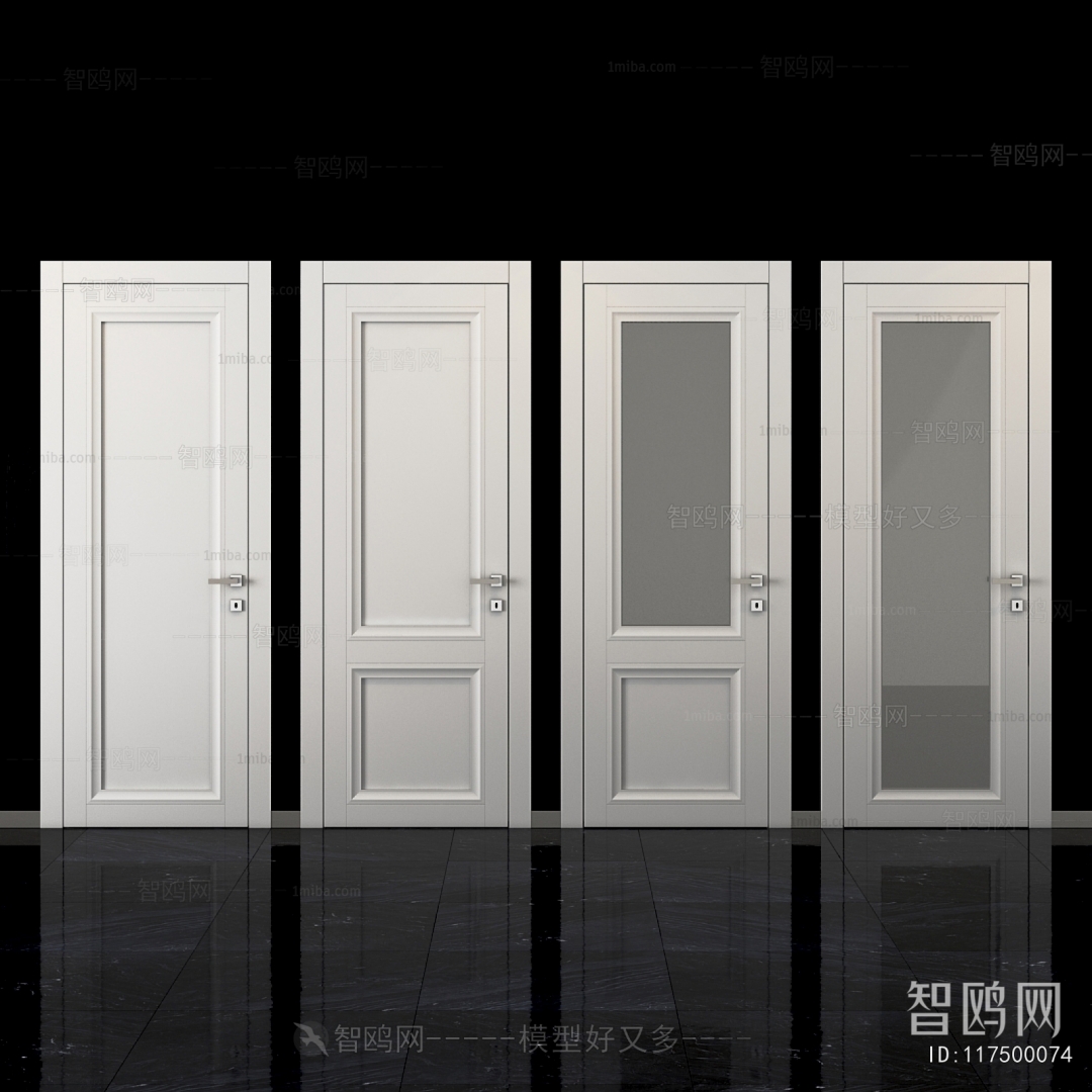 Simple European Style Single Door