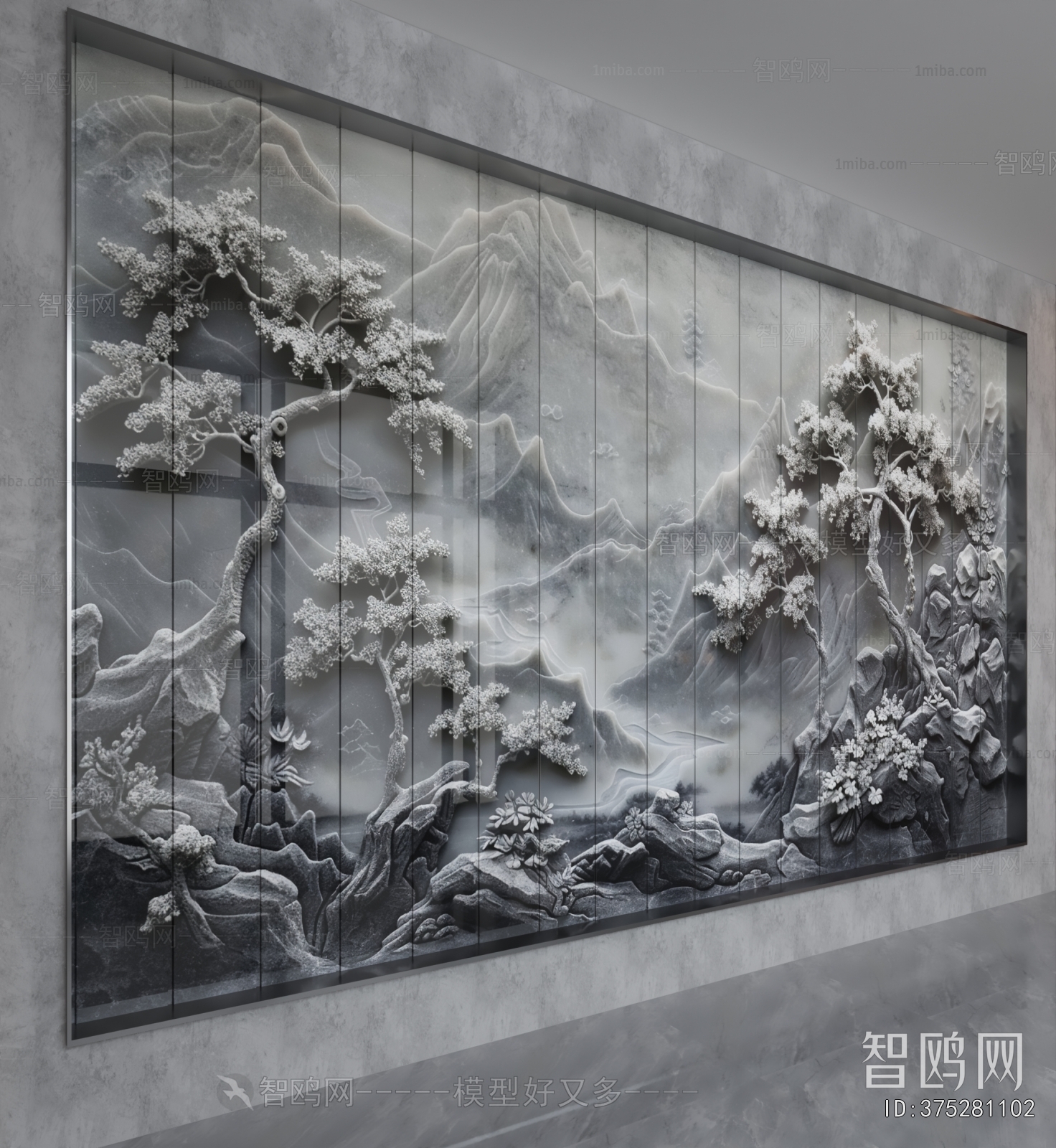 New Chinese Style TV Wall