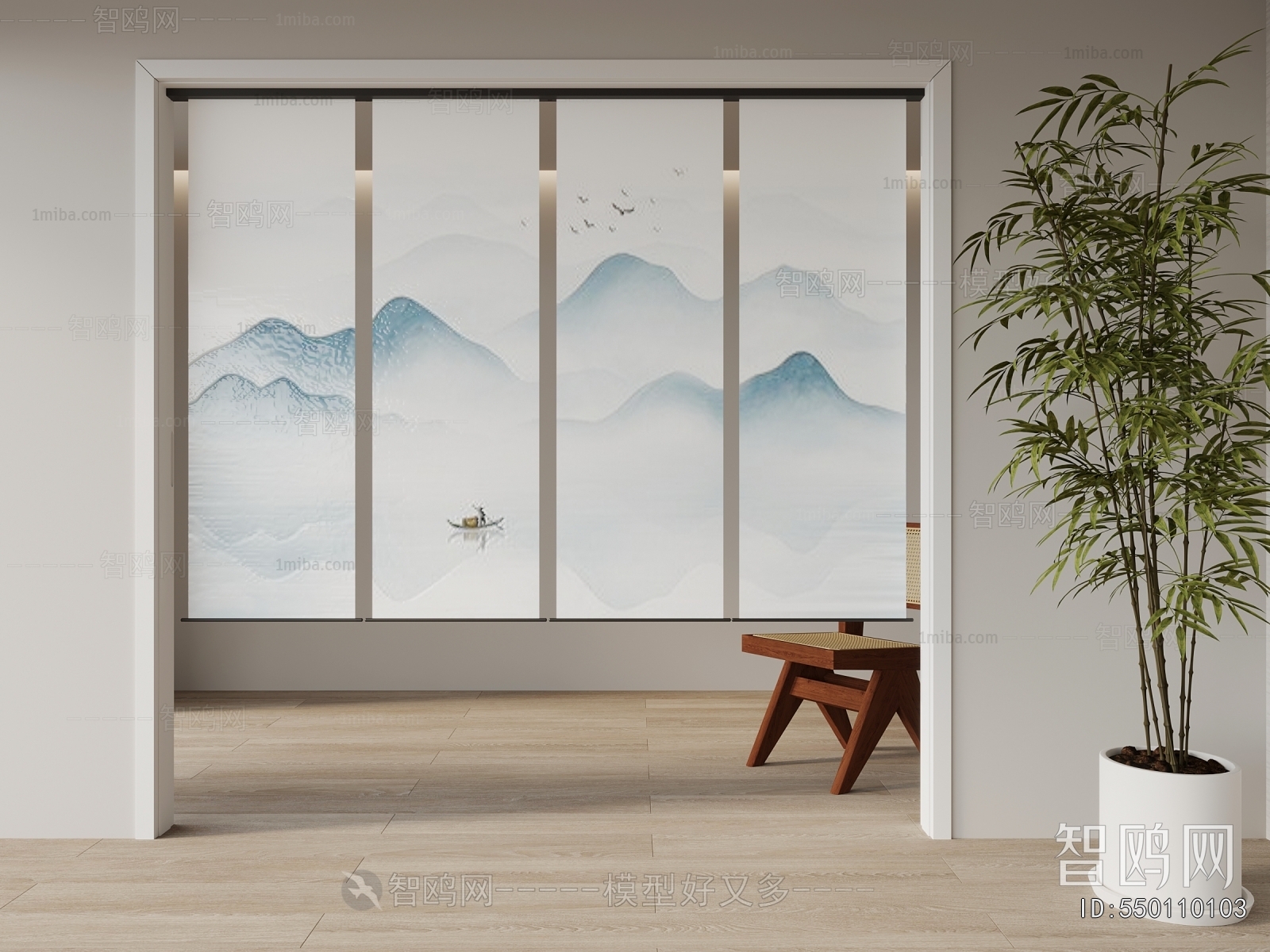 New Chinese Style Door Curtain