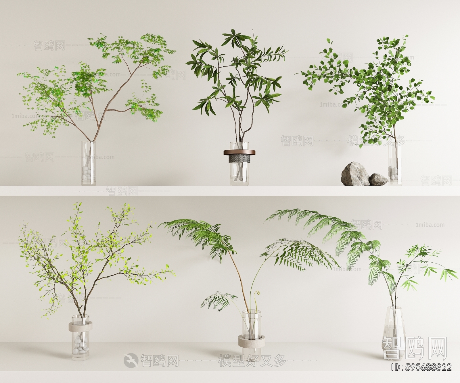 Modern Aquatic Green Plant