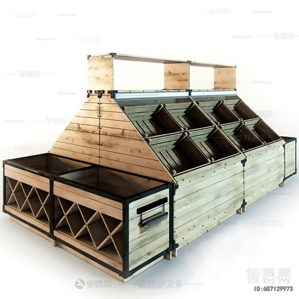 Modern Supermarket Shelf