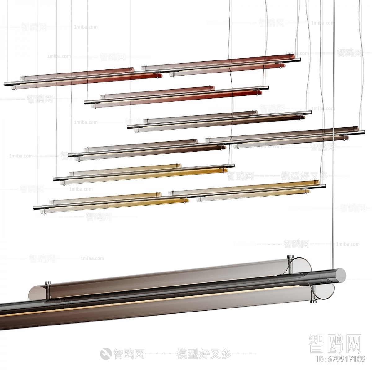 Modern Long Chandelier