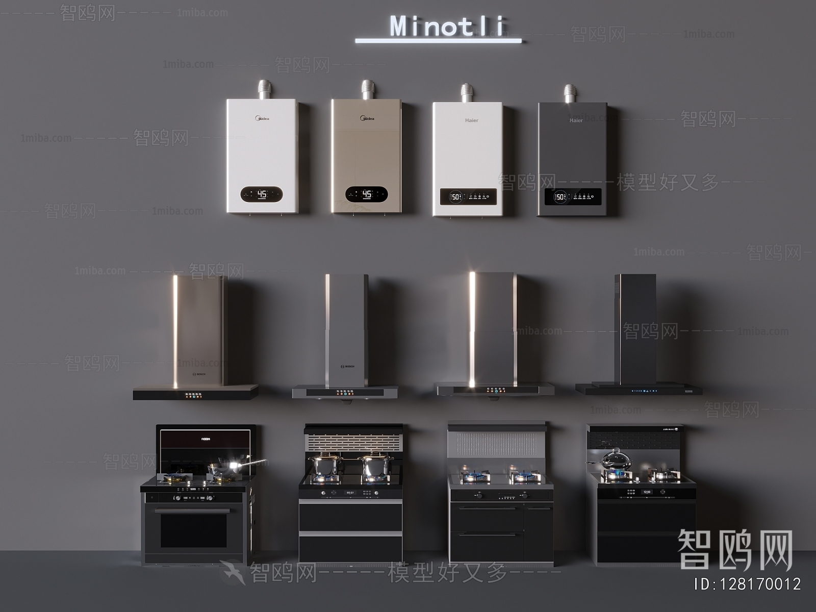 Modern Kitchen Electric Gas Range