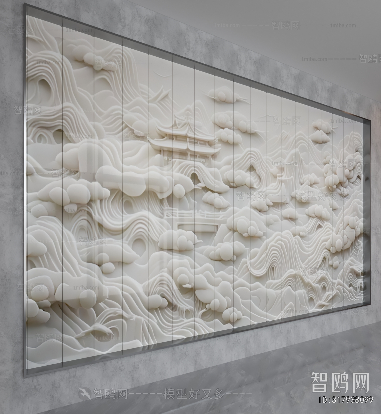 New Chinese Style TV Wall